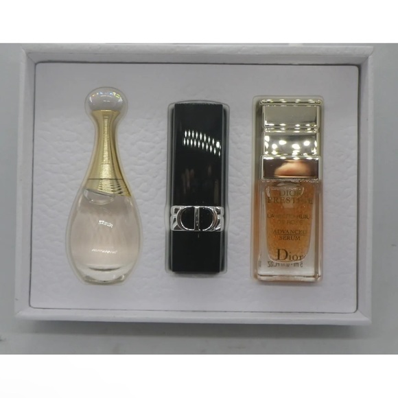 NWT Dior Travel Set Jadore Eau de Parfum Satin Lipstick Prestige Advanced Serum - Picture 4 of 10